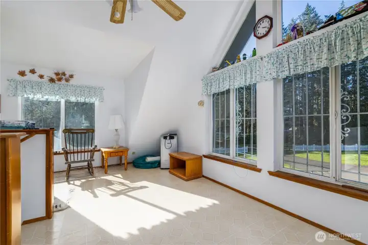 Bonus room above the garage