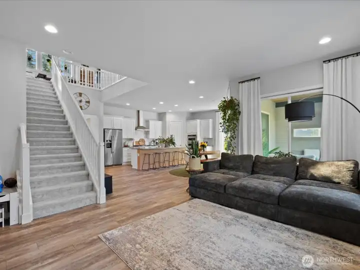 Heading upstairs from the main floor living room...