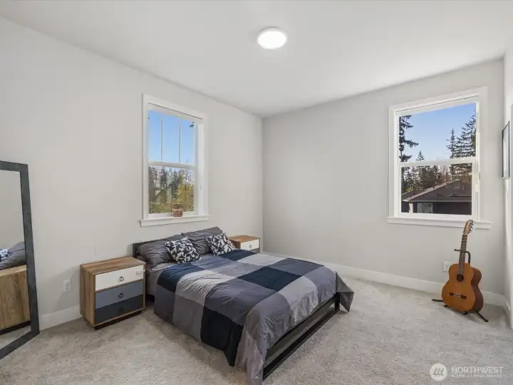 Third bedroom on the upper level.