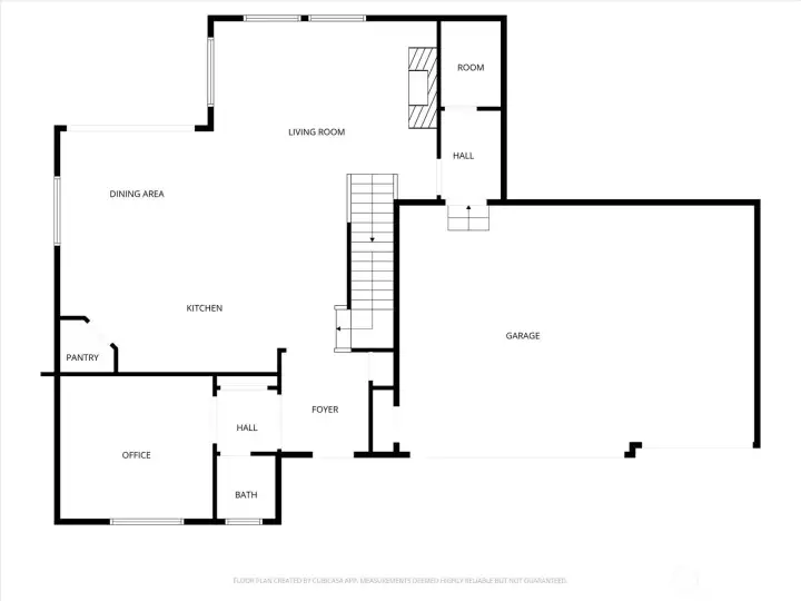 Main level floor plan