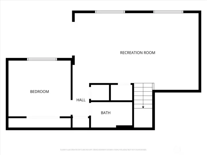Lower level floor plan
