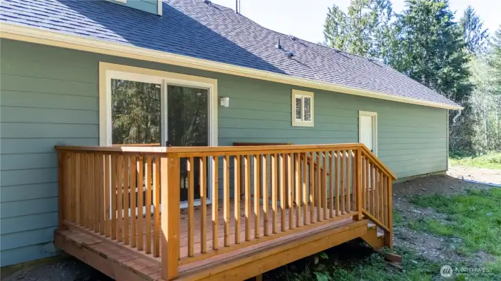 Small deck just off of the first bedroom
