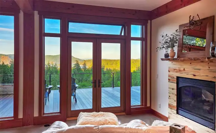 View to covered patio from the Primary Bedroom