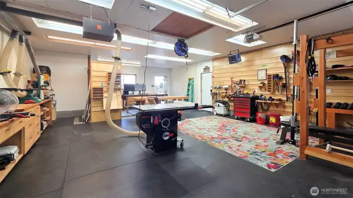 Interior of Woodshop/Garage/Gym