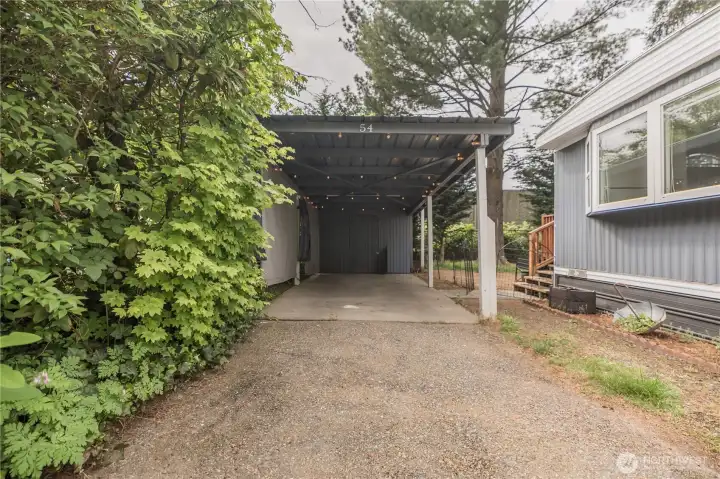 Carport with Storage