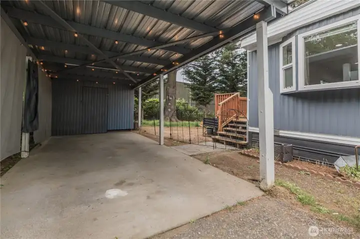 Carport & Storage Closet