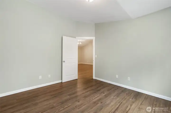 Primary bedroom & walk in closet