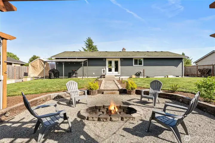 Private outdoor firepit space perfect for quiet evenings and entertaining guests