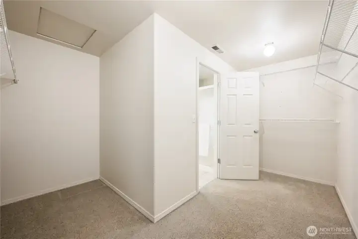 Primary closet Primary closet