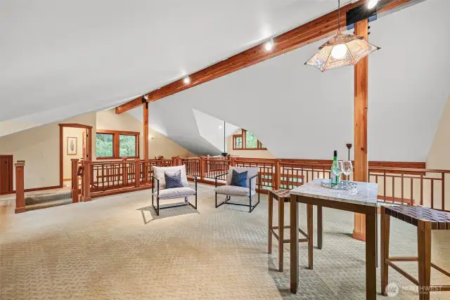 Large loft area upstairs!