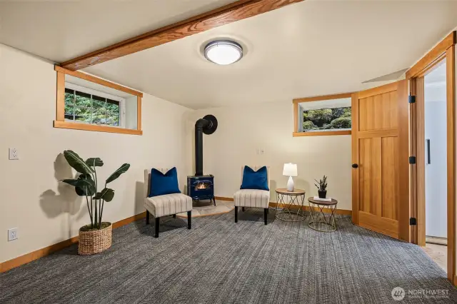 Bonus room in basement