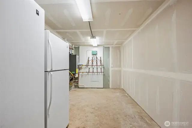 Utility room in basement