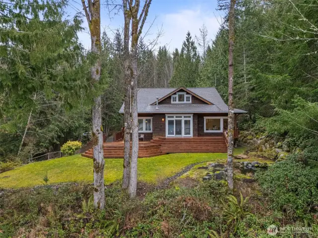 View of home from the water