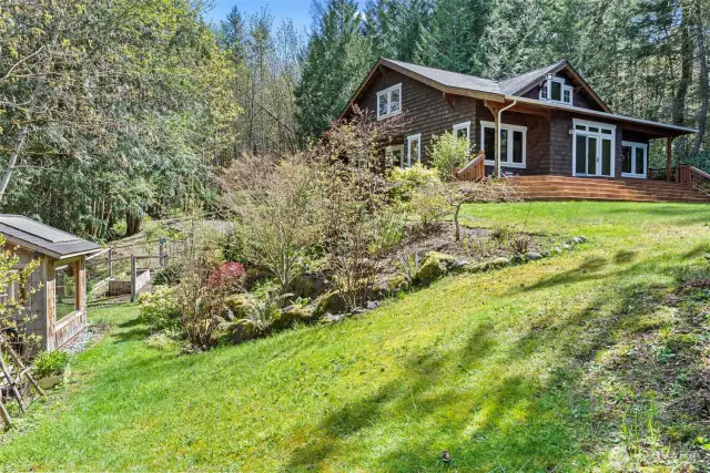 Property landscaped by Olmsted Landscaping out of Poulsbo, WA