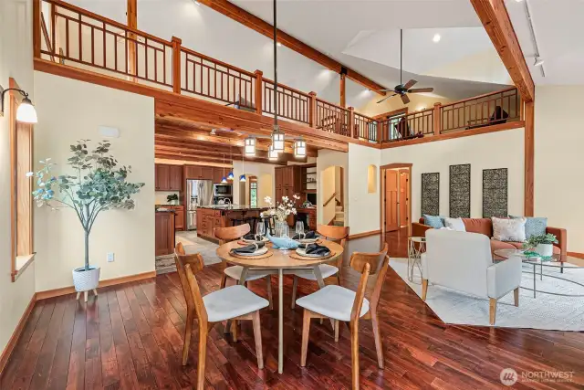 Main level view, great for entertaining!