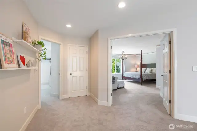 Double door entrance to the primary suite.