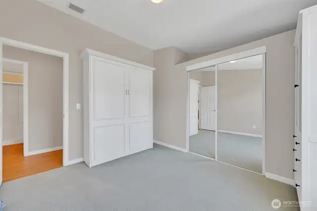 Second bedroom features a Murphy bed—great for guests or a home office!