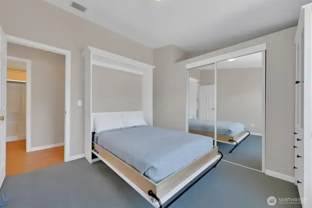 Second bedroom features a Murphy bed—great for guests or a home office!