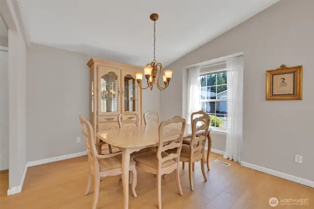 Enjoy stylish and durable vinyl plank flooring throughout.