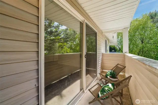 Private covered deck