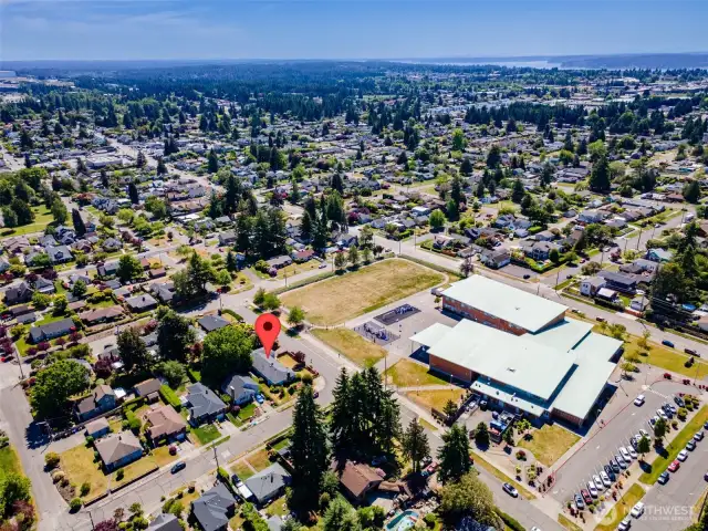 Jefferson Elementary is across the street.