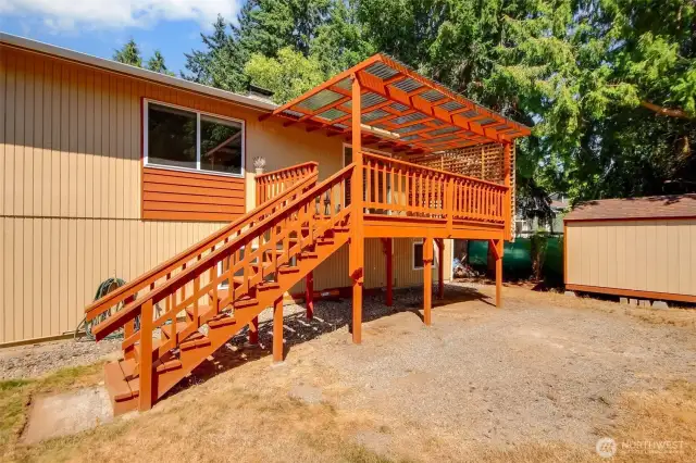 Backyard deck