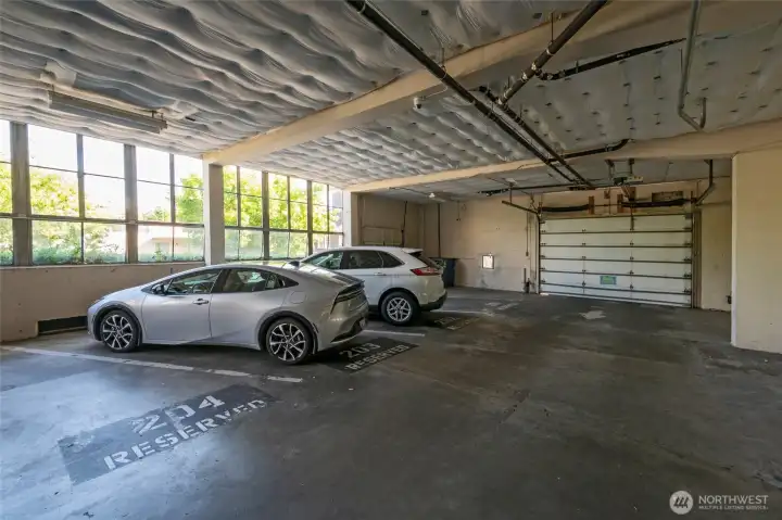 Looking towards the other garage space for this home. It is the first spot on the right as you enter the garage.