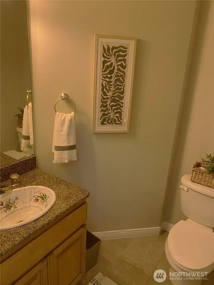 Main floor half bath.