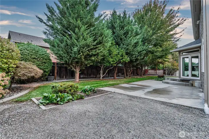 Private back yard