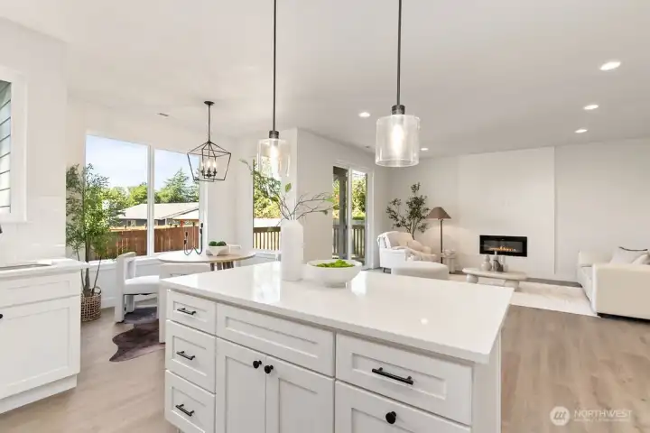 Interior photo shown is from a similar new construction home by the same builder. Fixtures, flooring, floor plan, and finishes are representative and may differ from the home currently under construction.