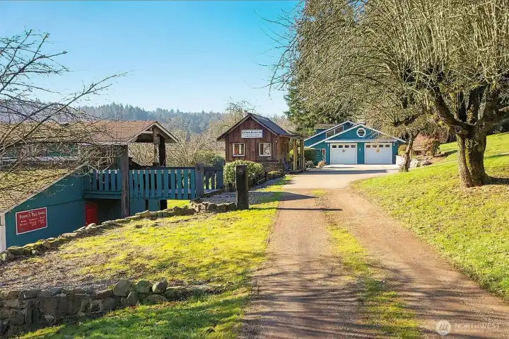The property has 2600 sq/ft SFR, barn & "miners shack"