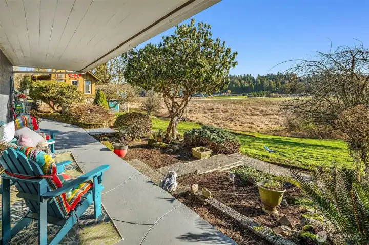 Sitting on the front porch any time of day provides an incredible view