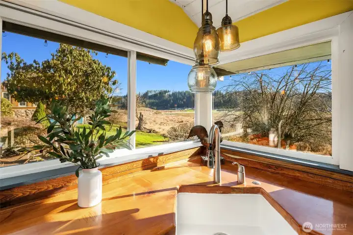 Doing the dishes with this view will never get old! It might even make you want to do them more often!