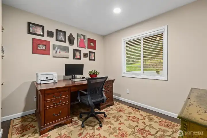 Private office off the entry on the main level.