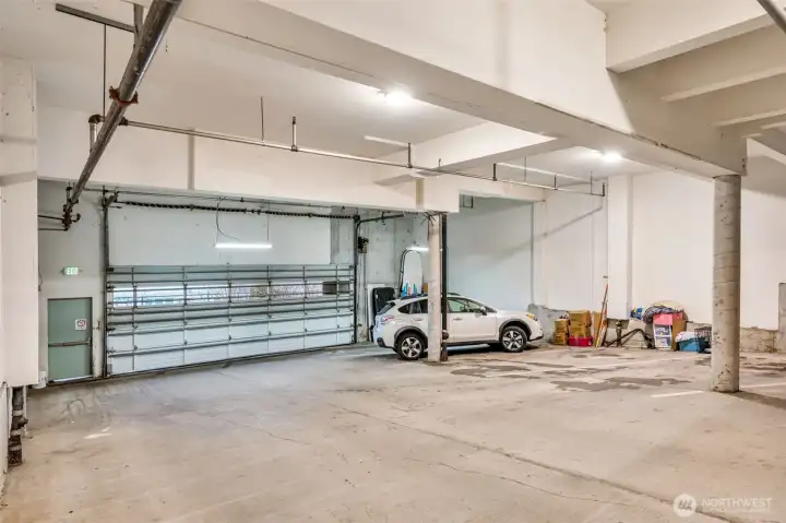 secure parking garage