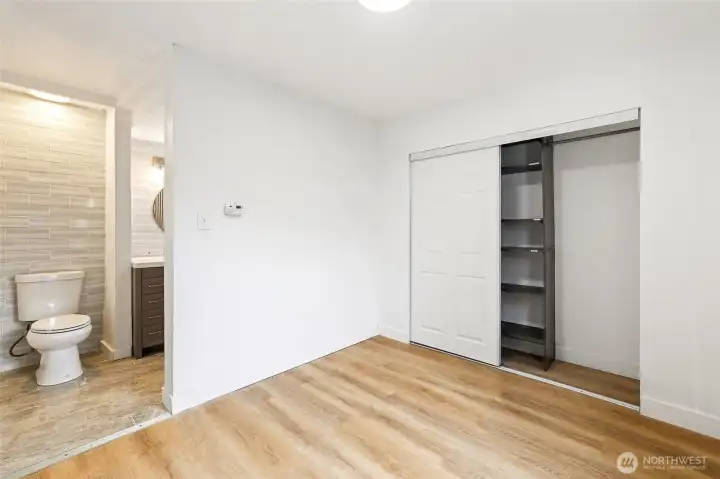 Primary suite on main floor