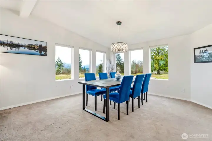 Living room table in the ADU