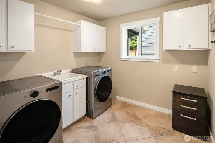 Laundry room on main floor