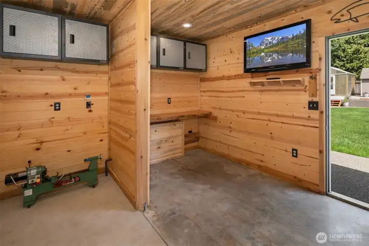 Out Building #1 Fully finished, 1/2 bathroom and piped for gas