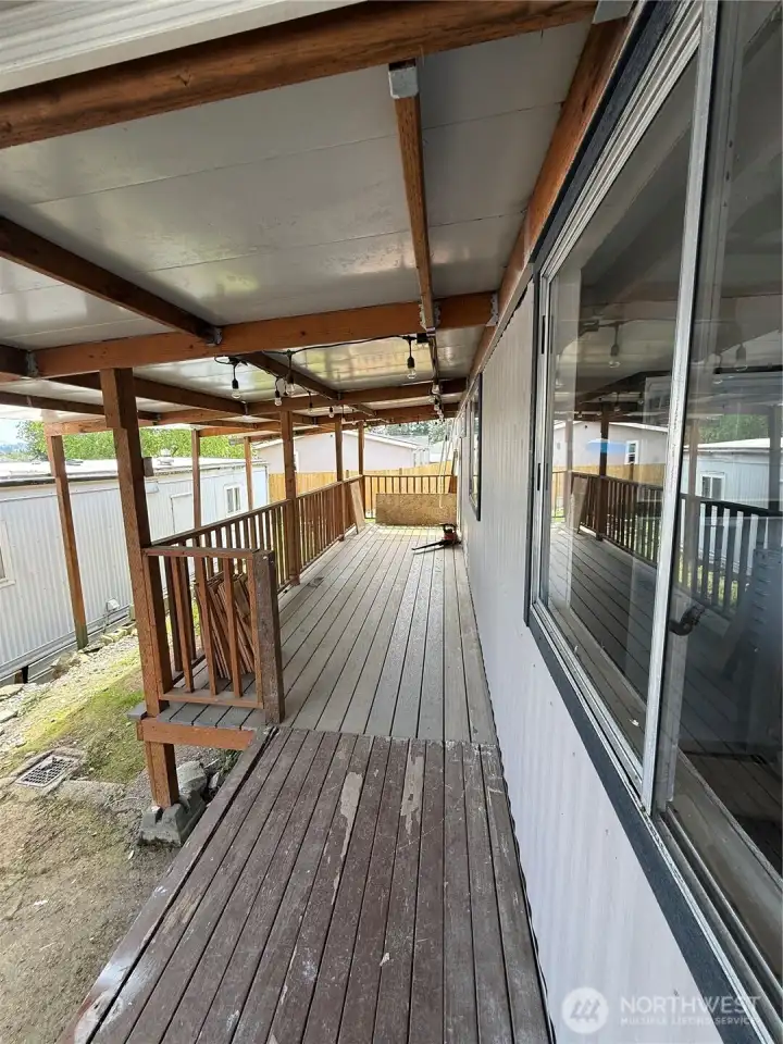 Deck under carport