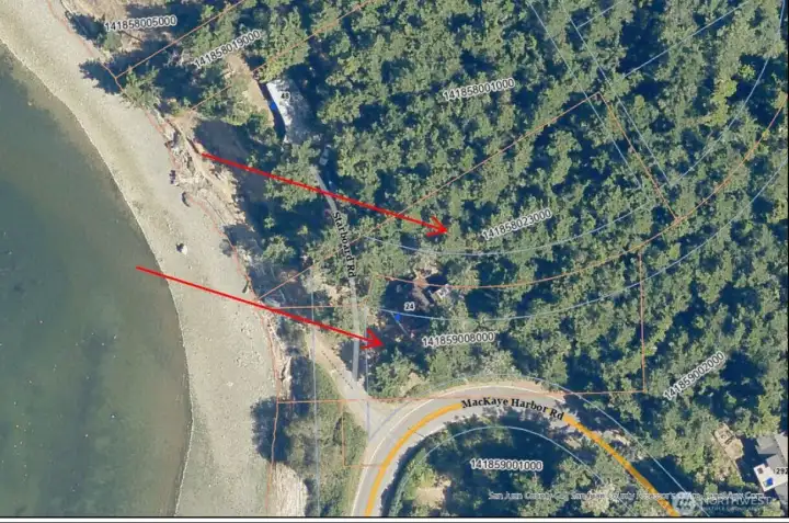 Aerial View of both parcels