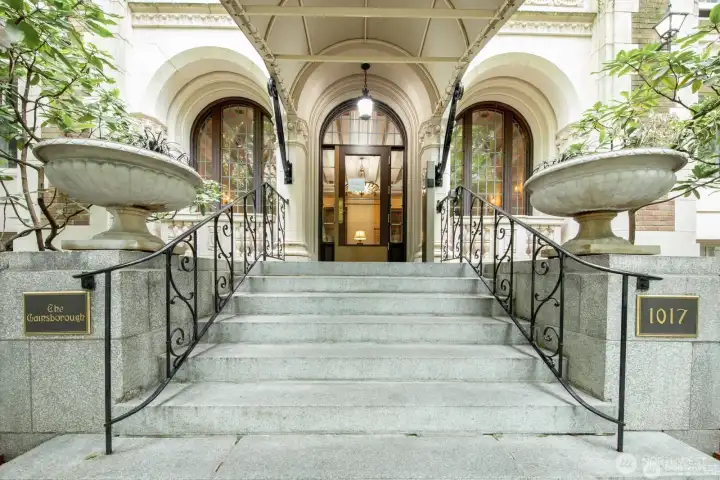 Stately Entrance to The Gainsborough