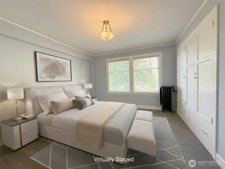 Primary bedroom (staged)
