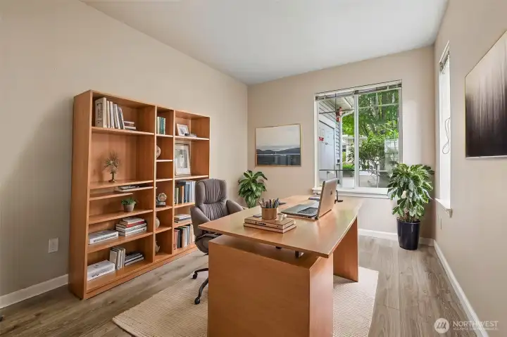Office with virtual furniture