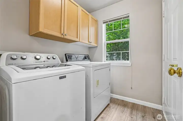 Full size laundry.