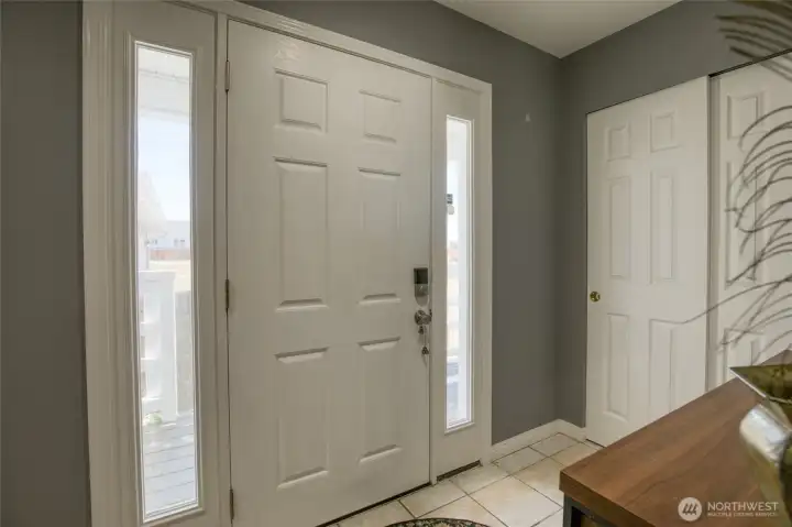 Ample closet spaces on the lower level Ample closet spaces on the lower level