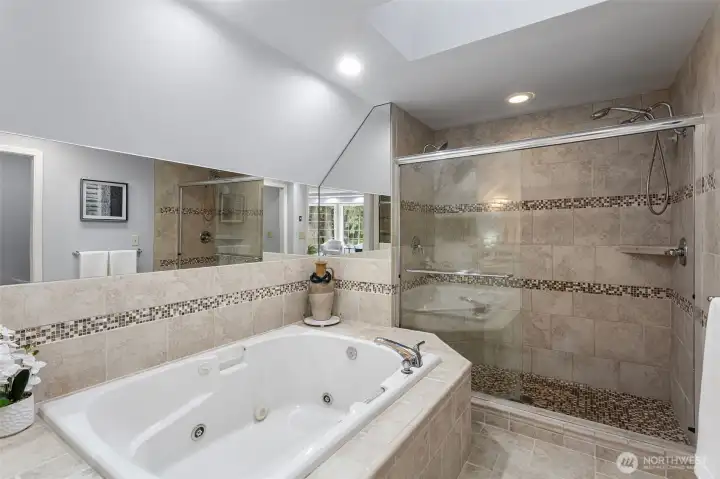 Large Custom Shower and Jet Tub Large Custom Shower and Jet Tub