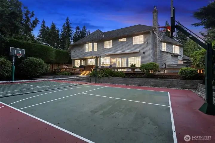 Dusk on Sport Court Dusk on Sport Court