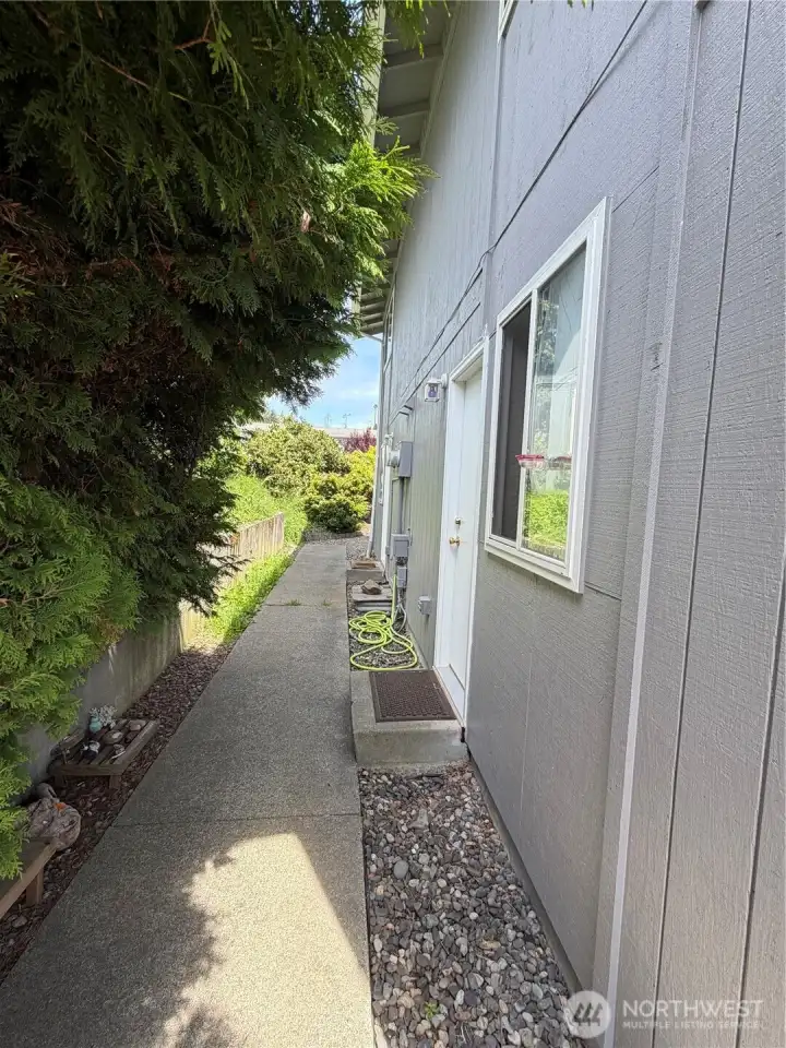 Back sidewalk Back sidewalk