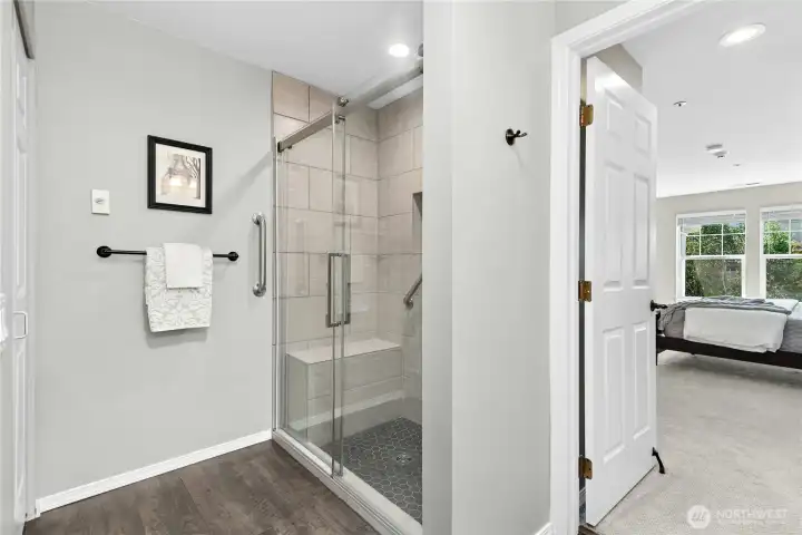 Primary Bathroom, large and updated. Primary Bathroom, large and updated.